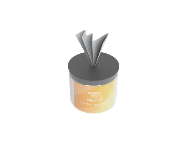 Lenços de limpeza WipePRO™ de grau óptico em mini-pote resistente (100 unidades)