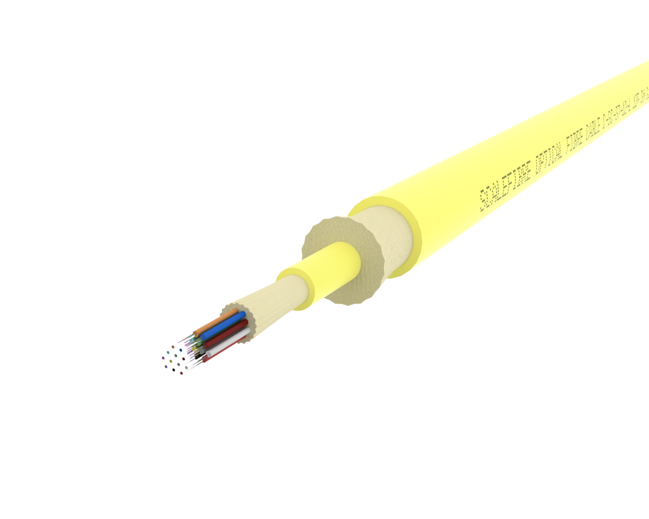 SlimCORE™ 12F Cable – Single Mode, Yellow