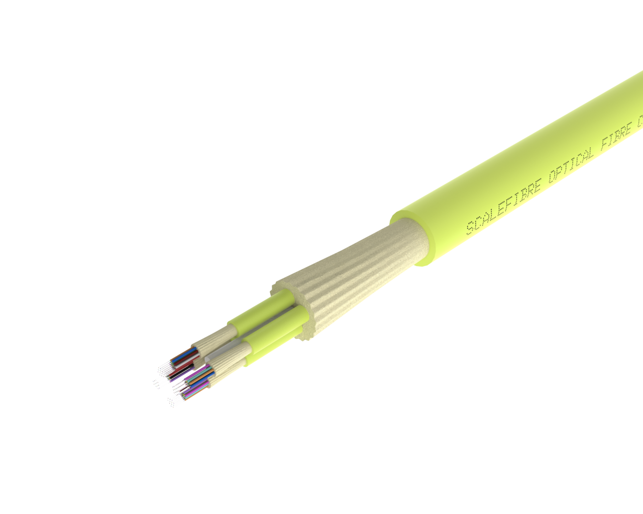 SlimCORE™ 48F Cable - OM5, Lime Green