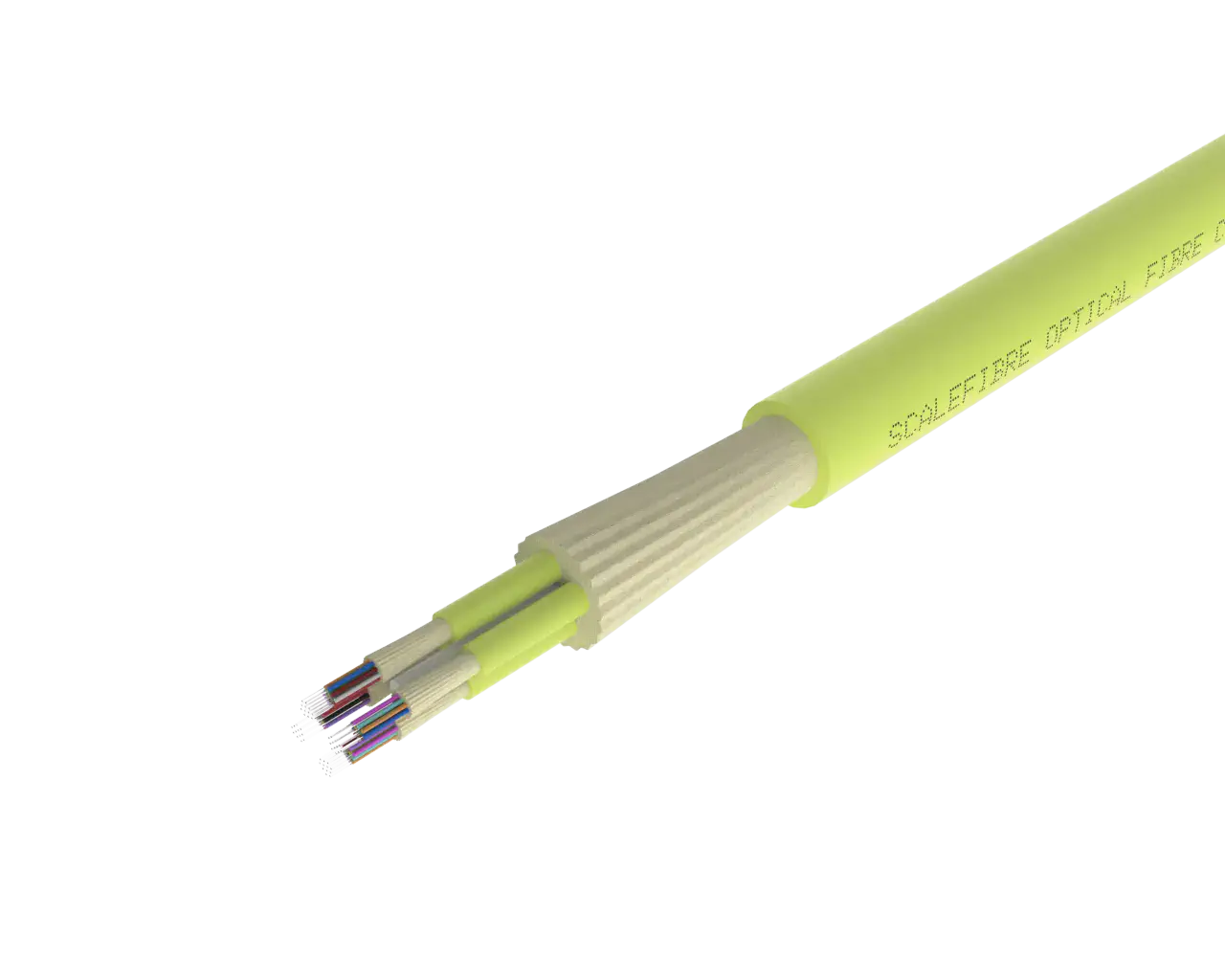 SlimCORE™ 48F Cable - OM5, Lime Green