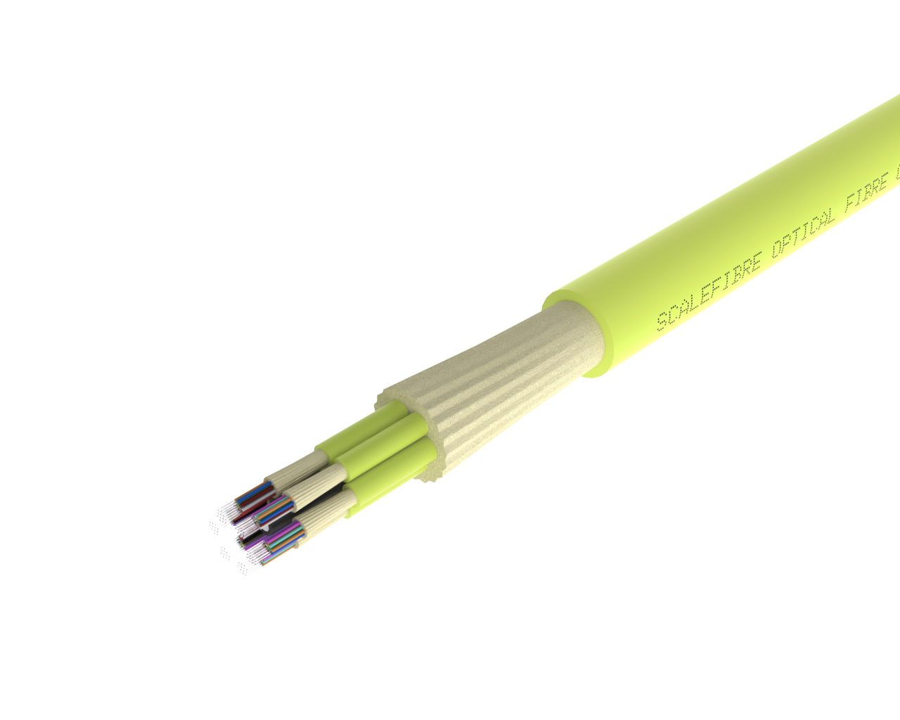SlimCORE™ 72F Cable - OM5, Lime Green
