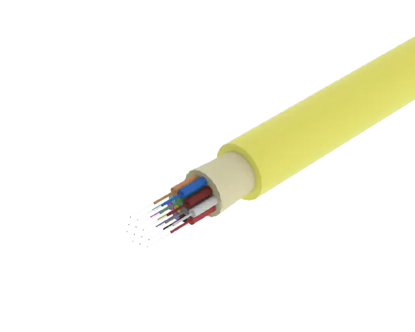 Câble à tampon serré intérieur/extérieur TightBEND™ 6 fibres, monomode, Jaune