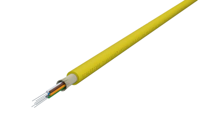 TightBEND™ 6 Fiber Indoor/Outdoor Tight Buffered Cable, Single Mode, Yellow