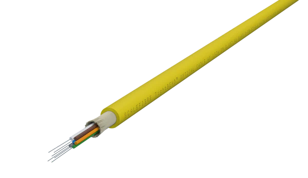 TightBEND™ 6 Fiber Indoor/Outdoor Tight Buffered Cable, Single Mode, Yellow