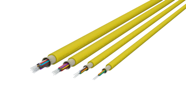 TightBEND™ 6 Fiber Indoor/Outdoor Tight Buffered Cable, Single Mode, Yellow