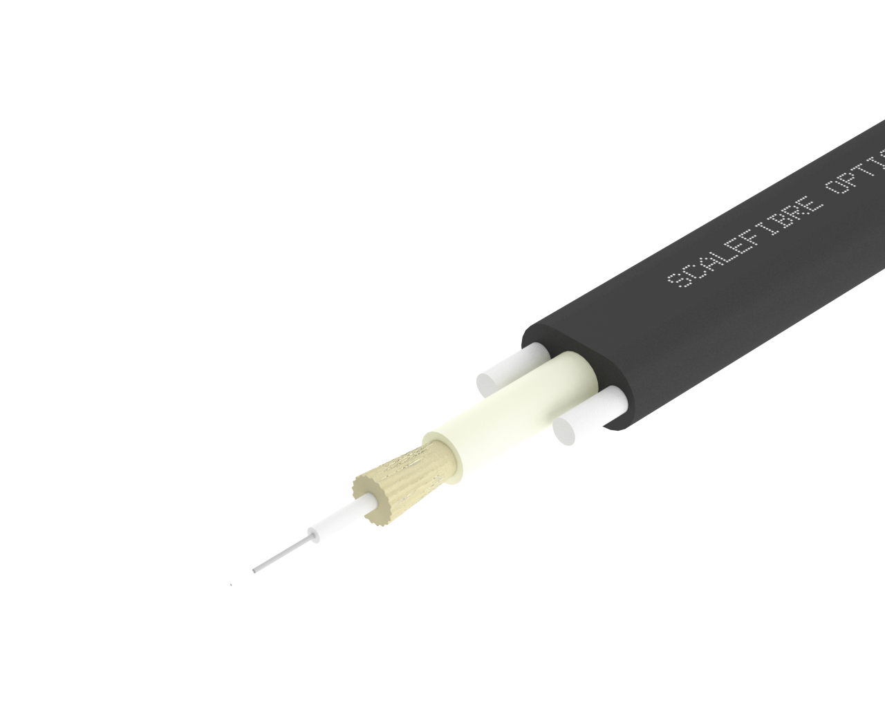 Cabo EasyDROP™ 1F – Cabo de 2 mm, 900 µm, capa preta