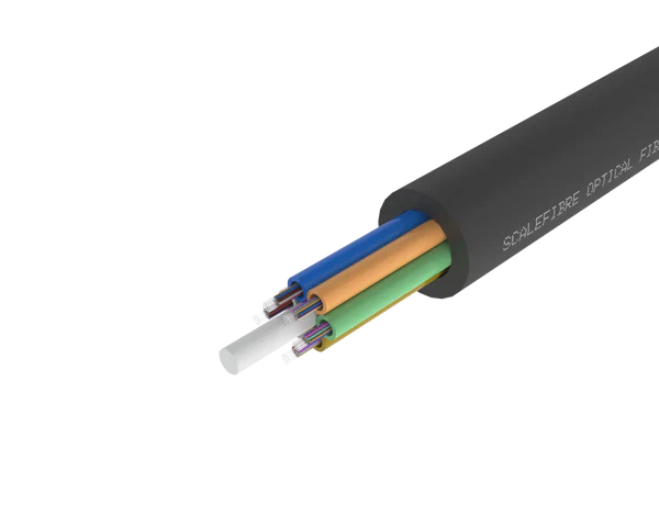 
Cabo de Fibra Óptica Exterior de Tubo Solto de Alta Resistência – Capa PE,
72, 96 e 144 Fibras