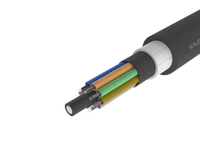 
Cable de fibra óptica exterior de tubo holgado blindado de alta
resistencia – PE/PA/PE, 96 fibras