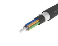
Cable de fibra óptica exterior de tubo holgado blindado de alta
resistencia – PE/PA/PE, 72 fibras