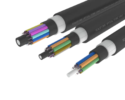 
High Strength Armoured Loose Tube Outdoor Fibre Cable – PE/PA/PE, 72, 96
and 144 Fibre