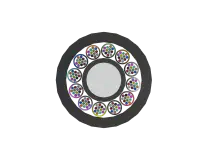 144F Mini Loose Tube Optical Fibre Cable, Cross Section