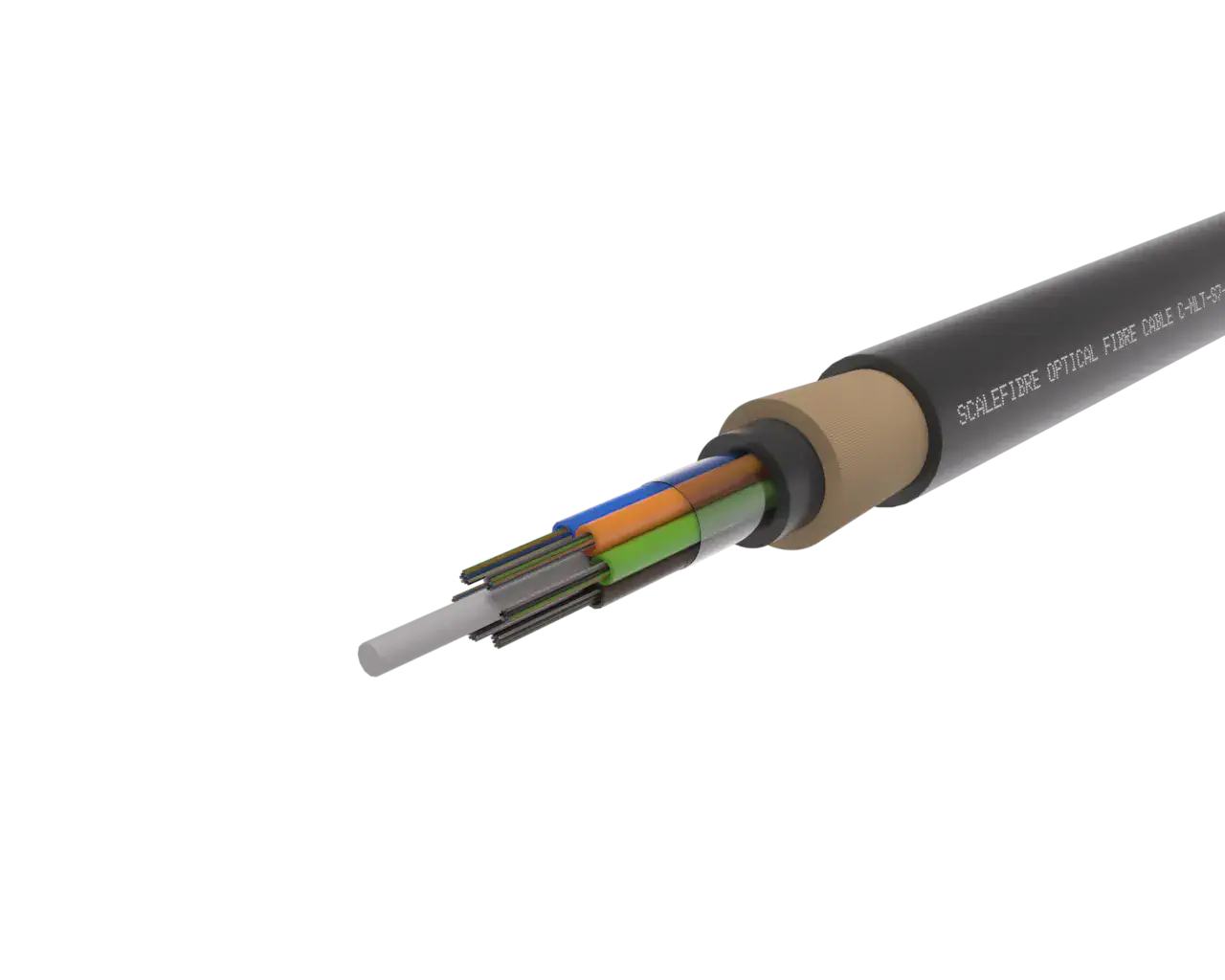 Cabo de fibra óptica ADSS SkySPAN de médio vão 72F