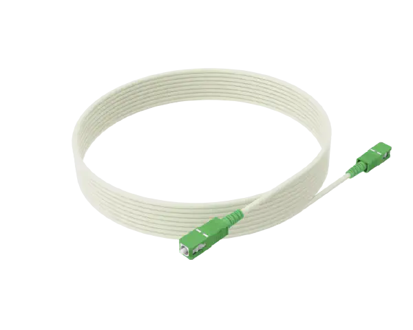 Cable de bajada de fibra óptica para instalaciones fijas - Blanco