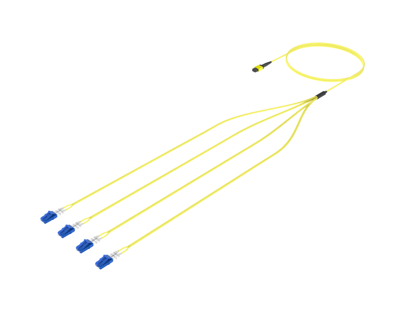 8 Fibre MPO to LC Fanout, Singlemode (G.657.A1)