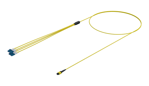 8 Fibra MPO para LC Fanout, Monomodo (G.657.A1)
