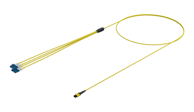 8 Fiber MPO to LC Fanout, Singlemode (G.657.A1)