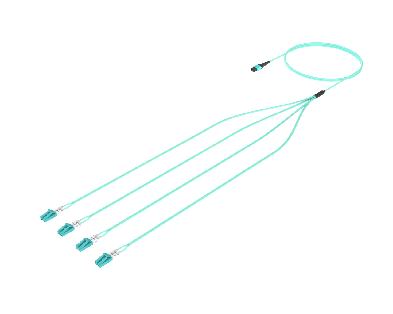 8 Fibre MPO to LC Fanout, Singlemode (G.657.A1)