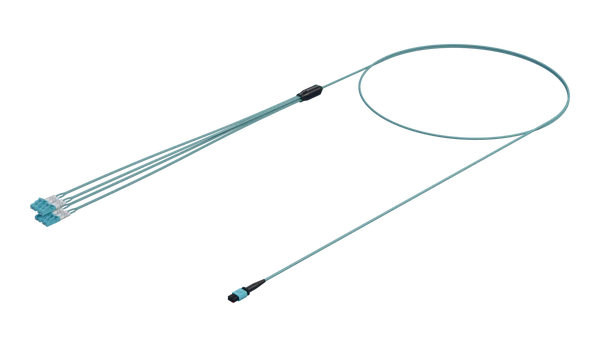 8 Fibra MPO para LC Fanout, Monomodo (G.657.A1)
