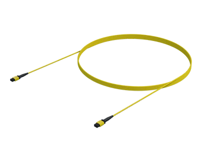12 Fiber Single Mode MPO(12F) Trunk, Yellow