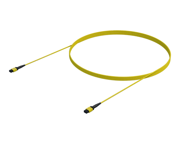 12 Fiber Single Mode MPO(12F) Trunk, Yellow