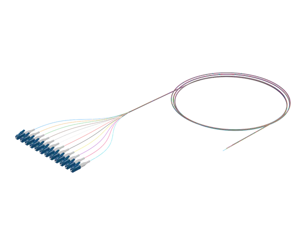 Flexible Ribbon Optical Pigtail, 12 Fiber, SC/UPC