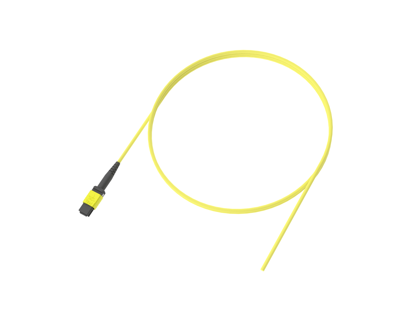 MPO to Bare Fibre Pigtail, 12 Fibre, 3mm Jacket