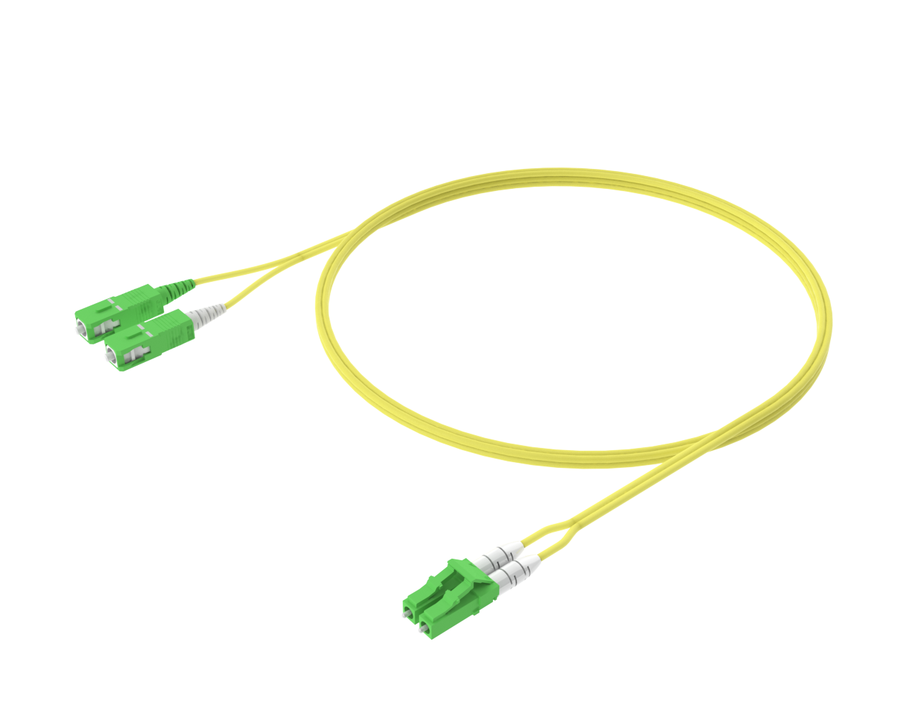 Cable de conexión dúplex monomodo: LC/APC a SC/APC