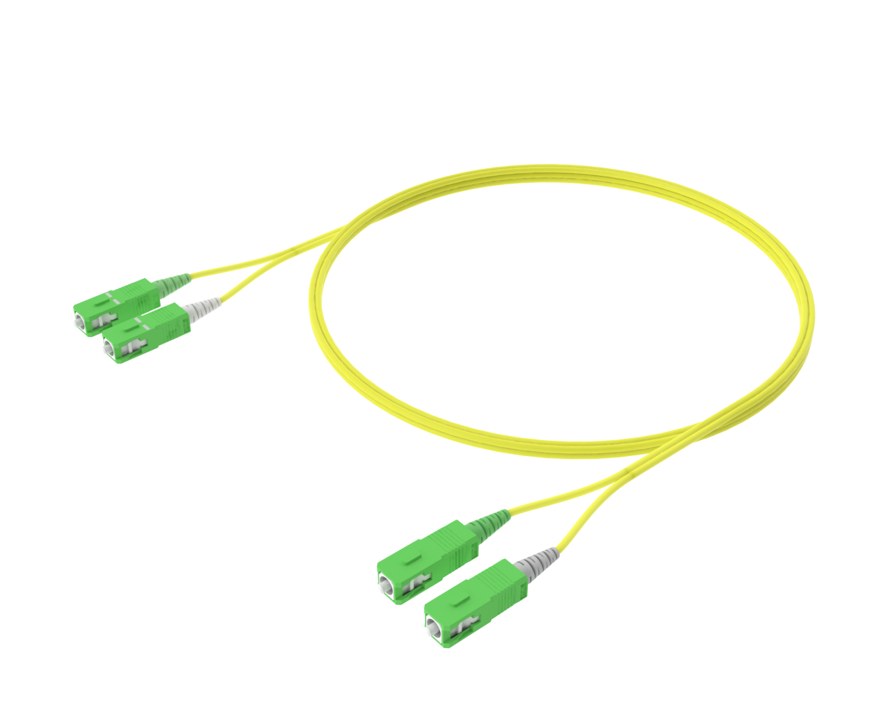 Cable de conexión dúplex monomodo - SC/APC a SC/APC