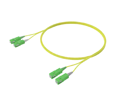 Cable de conexión dúplex monomodo - SC/APC a SC/APC