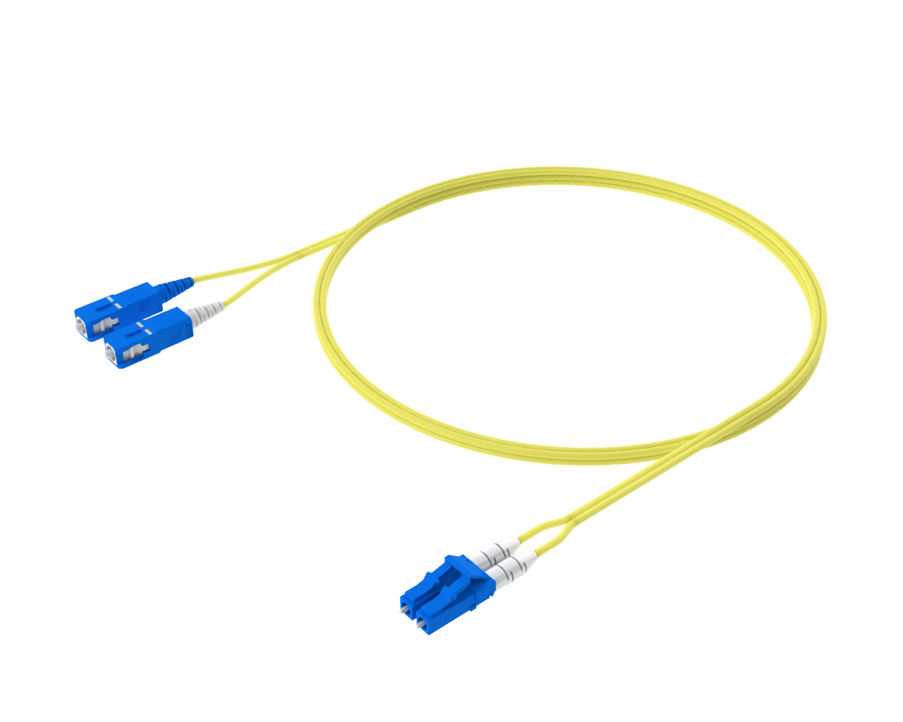 Cable de conexión dúplex monomodo: LC/UPC a SC/UPC