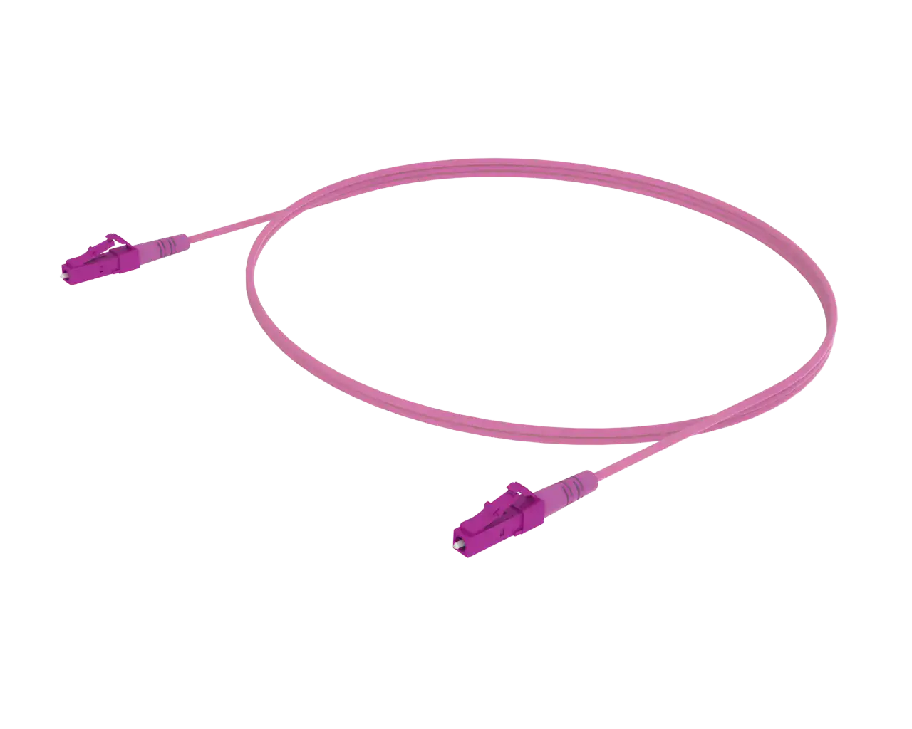 Cordon de brassage simplex OM4 - LC/UPC vers LC/UPC, Erika Violet