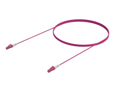 Cable de conexión símplex OM4 - LC/UPC a LC/UPC, Violeta Erika