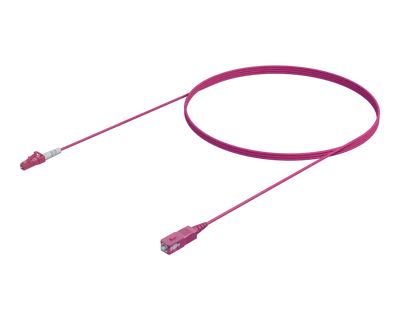 Cable de conexión símplex OM4 - LC/UPC a SC/UPC, Violeta Erika