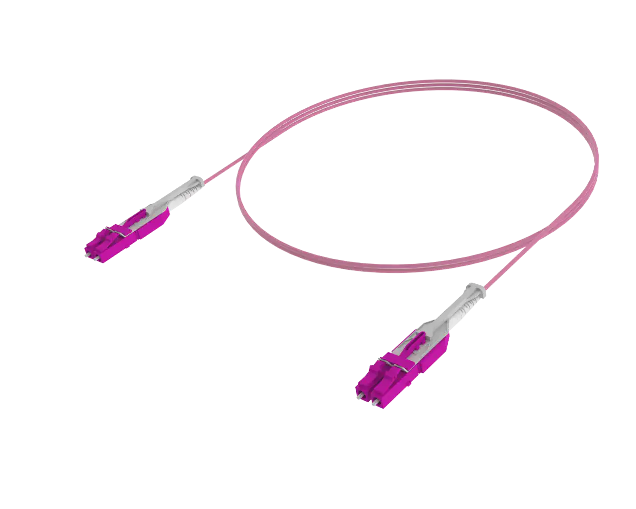 
Cabo de conexão duplex OM4 com um único conector - LC/UPC para LC/UPC,
Erika Violet