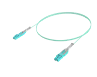 Cabo de conexão duplex OM4 com um único conector - LC/UPC para LC/UPC