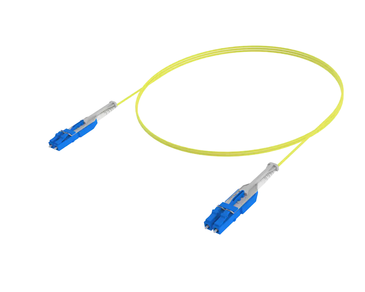 Cabo de conexão duplex monomodo com um único conector - LC/UPC para LC/UPC