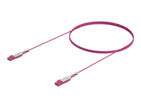 OM4 Single Cord Duplex Patch Cord - LC/UPC to LC/UPC, Erika Violet