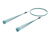 SC/UPC Micro Cable Assembly, 12-Fiber, OM4 Aqua