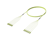 Câble à fibres optiques pré-terminé SC/UPC-SC/UPC, OM5, vert citron