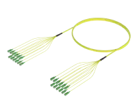 Câble à fibres optiques pré-terminé SC/APC-SC/APC, monomode G.657.A1, 12 fibres