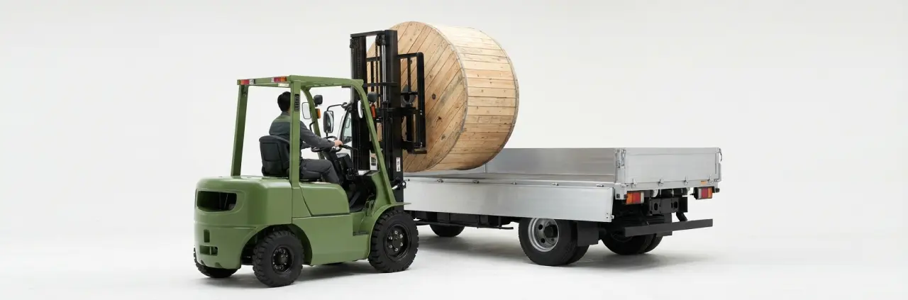 Use forklift or crane