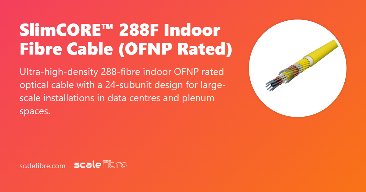 Cable de Fibra Óptica para Interiores SlimCORE™ 288F (Clasificación ...